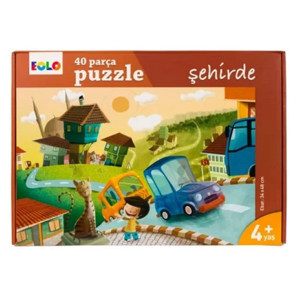 Eolo Şehirde 40 Parça Yer Puzzle - Görsel 6
