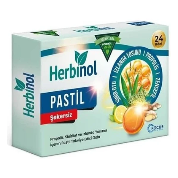 Herbinol Propolis Sinirliot Ve İzlanda Yosunu 24'lü Pastil - Görsel 3