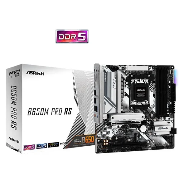 Asrock B650m Pro Rs AMD Am5 DDR5 Micro Atx Anakart - Görsel 4