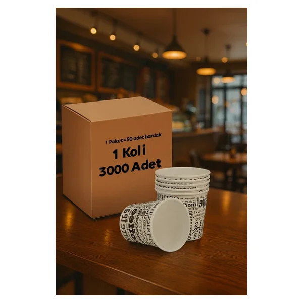 7 Oz Karton Bardak 3000 Adet - Görsel 4