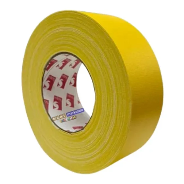 Scapa 3101 Gaffer Kamera Bandı Tamir Bandı 50mmx50mt Sarı - Görsel 4