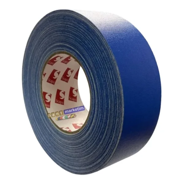 Scapa 3101 Gaffer Kamera Bandı Tamir Bandı 50mmx50mt Mavi - Görsel 3