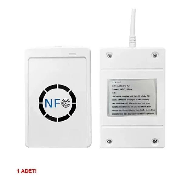 Devremarkt Acr122u 13.56mhz Rfid Okuyucu Yazıcı USB Kopyalayıcı NFC Manyetik Kart Anahtarlık Etiket Okuyucu - Görsel 4