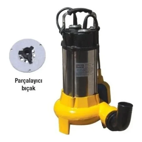Attlas V2200d-F Döküm Gövdeli 3,5 Hp Atık Su Pompası - Görsel 3