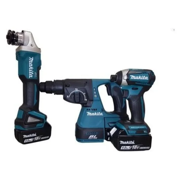 Makita Dlx3070tx 18 V 5.0 Ah 3'lü Akülü Kombine Set - Görsel 6