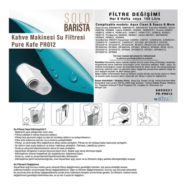 Rovexa Philips Aquaclean Kahve Makinesi Kireç Önleyici Su Filtresi 2 Adet - Görsel 6