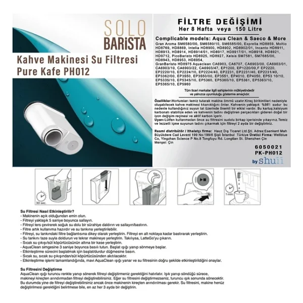 Rovexa Philips Aquaclean Kahve Makinesi Kireç Önleyici Su Filtresi 2 Adet - Görsel 10