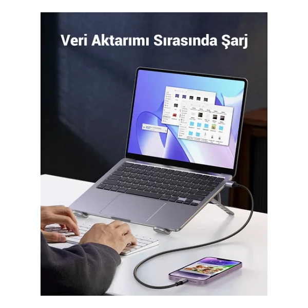 Ugreen 60158 2 M USB To Lightning Hızlı Şarj Kablosu - Görsel 7