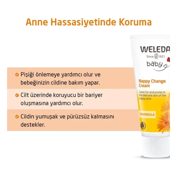 Weleda Calendula Organik Pişik Kremi 75 Ml - Görsel 4