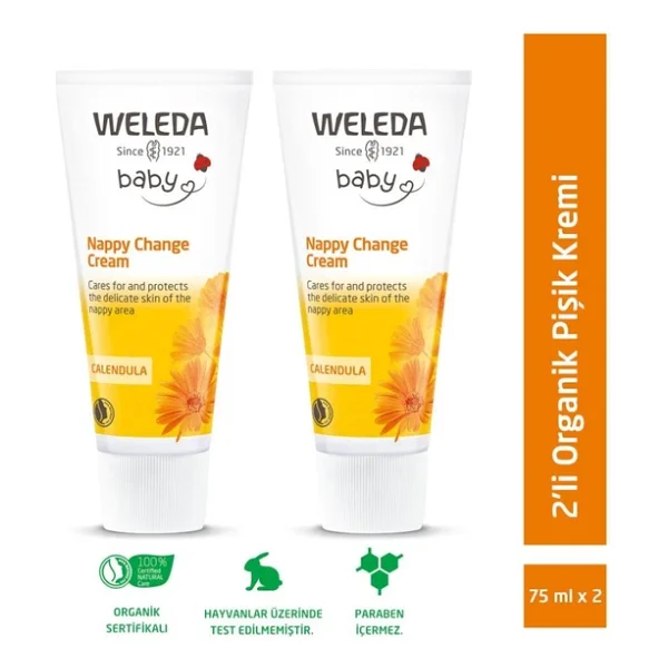 Weleda Baby Calendula Organik Pişik Kremi 75 Ml 2 Adet - Görsel 3
