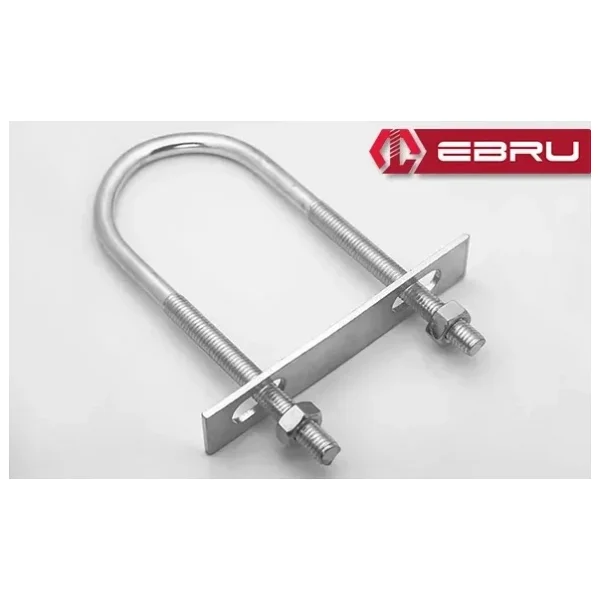 U Civata, Karşılık Demiri + Somunlu - M8x35 - 2 Set - Görsel 5