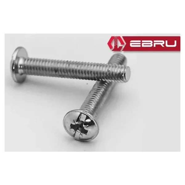 Yuvarlak Yıldız Başlı Rysb Kulp Vidası, Civata M4x40 - 500 Adet - Görsel 4