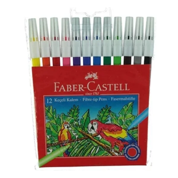 Faber-Castell 12'li Keçeli Kalem Seti - Görsel 5