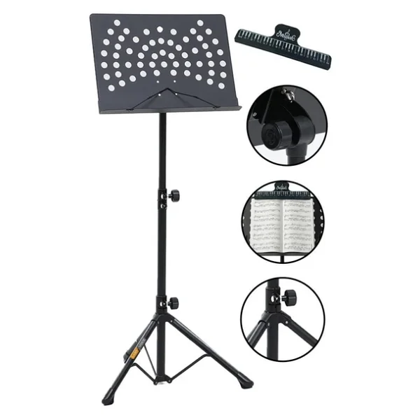 Lastvoice Nt-109 Pro Şef Tipi Büyük Boy Yüksek Kaliteli Nota Sehpası Standı Seti - Görsel 3