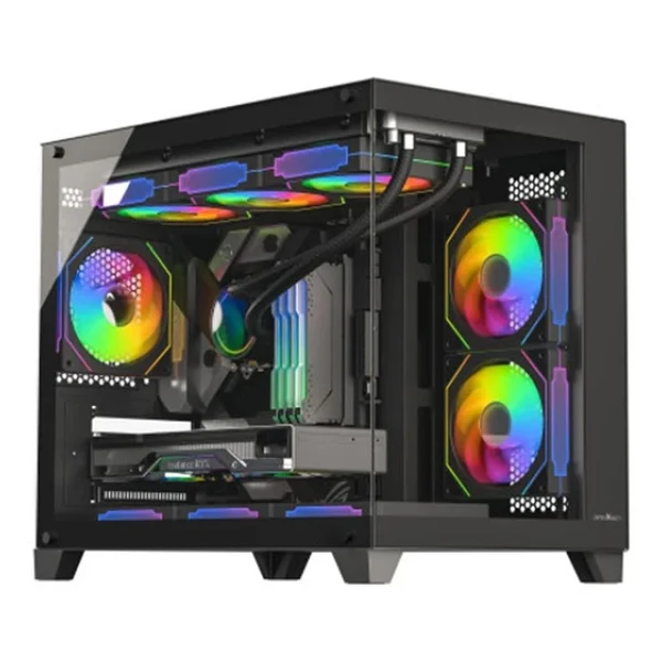 James Donkey Stark S700 ARGB Fanlı 750 W Micro ATX Oyuncu Kasası - Görsel 6