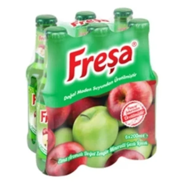 Freşa Elma Aromalı Maden Suyu 200 Ml X 6 Adet - Görsel 5