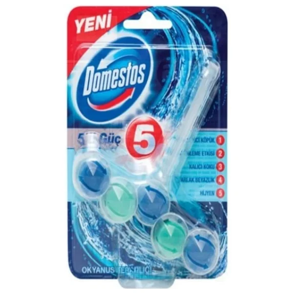 Domestos 5'li Güç Wc Blok - Görsel 4
