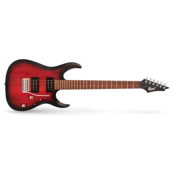 Cort X100 Opbc Black Cherry Elektro Gitar - Görsel 4