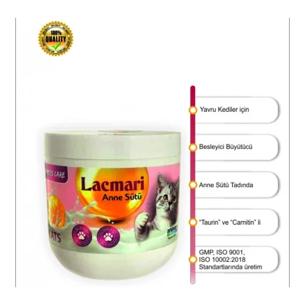 Animari Lacmari 200 Gr Yavru Kediler İçin Süt Tozu - Görsel 4