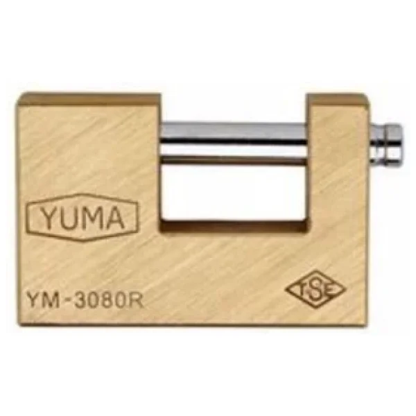 Yuma Ym-3080 80 Mm Kayar Milli Pirinç Asma Kilit - Görsel 3