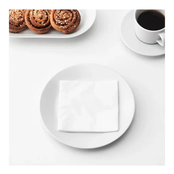 Ikea Fantastısk Peçete Beyaz 24x24 Cm 50 Adet 10101273 - Görsel 6