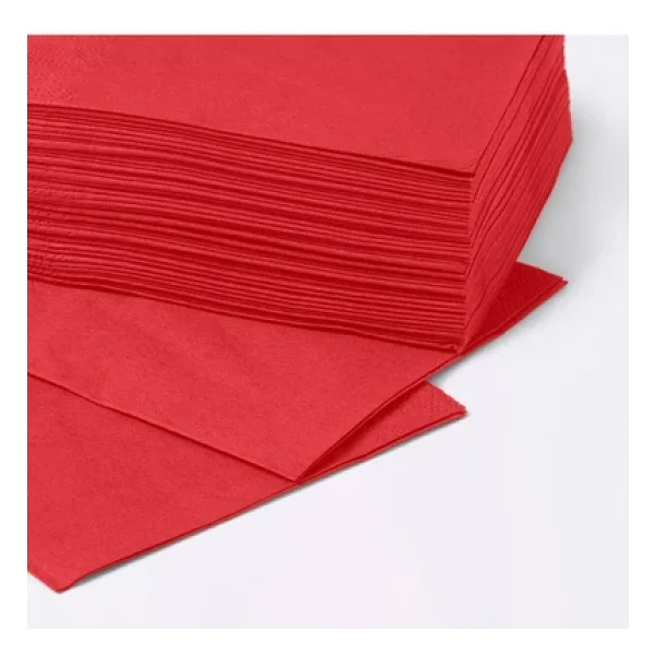 Ikea 50 Adet Şık Sunum, Davet, Özel Tasarım Peçete Fantastısk Kırmızı Renk 40 X 40 Cm Peçete - Görsel 4
