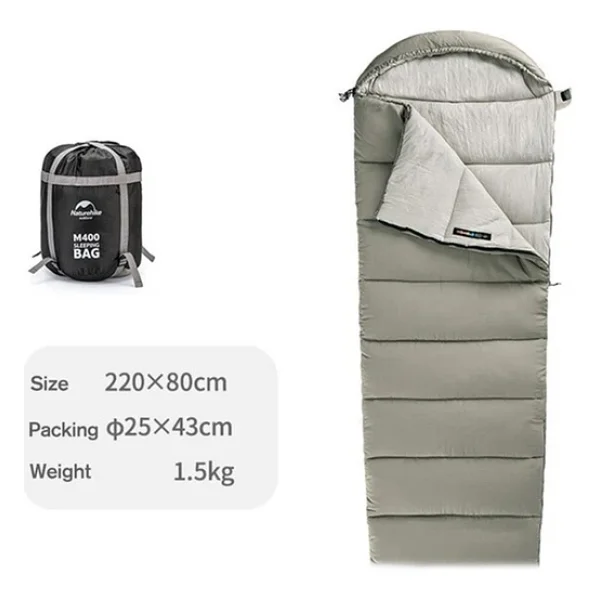 Naturehike M400 Pongee -18°c Pamuklu Uyku Tulumu - Görsel 5