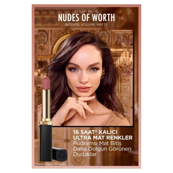 L'oreal Paris Color Riche Intense Volume Matte 540 Nude Unstoppable Stick Ruj - Görsel 6