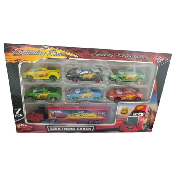 Toysan Tır Ve 6'lı Metal Araba Seti Spr-56 - Görsel 3