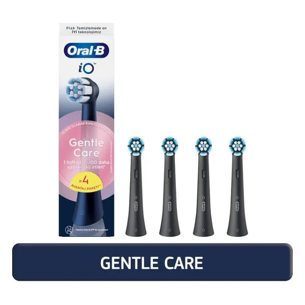 Oral-B İo Gentle Care Siyah 4'lü Diş Fırçası Başlığı - Görsel 4