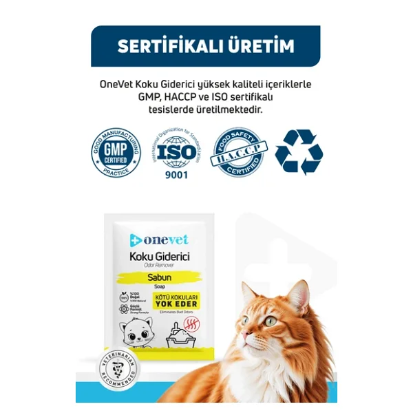 Onevet Sabun Kokulu 15x25 gr Kedi Kumu Koku Giderici - Görsel 6