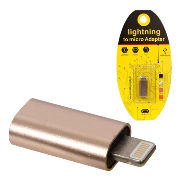 Type-C To Lightning Dönüştürücü Adaptör, Gold - Görsel 7