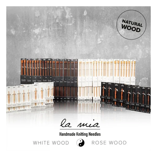 La Mia Rosewood 5.5 Mm 36 Cm Ahşap Örgü Şişi - Görsel 3