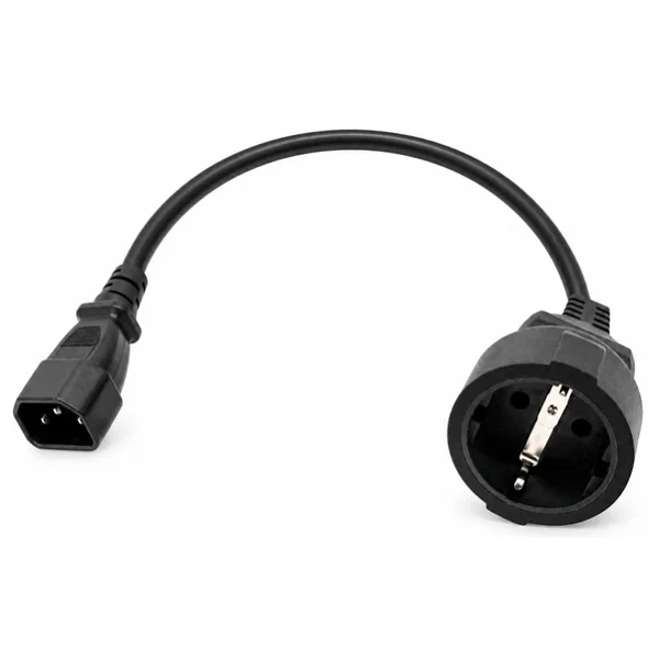 Primex Px-C14-05 Schuko, 0.50 Metre 3X1mm Ups/Psu Schuko Çevirici Kablo, Ups Priz Çevirici 3X1mm Kalın Kablo, Kısa Schuko Kablo (Full Bakır)