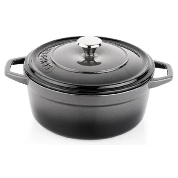 Schafer Guss Chef Gri 20 Cm Derin Döküm Tencere - Görsel 5