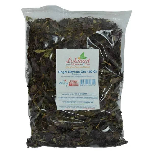 Doğal Saf Mor Reyhan Otu 100 Gr Paket Yabani Yer Fesleğeni - Görsel 4