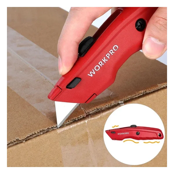 Workpro Wp213017 Alüminyum Rötuş Maket Bıçağı + 3 Adet Yedek Bıçak - Görsel 5