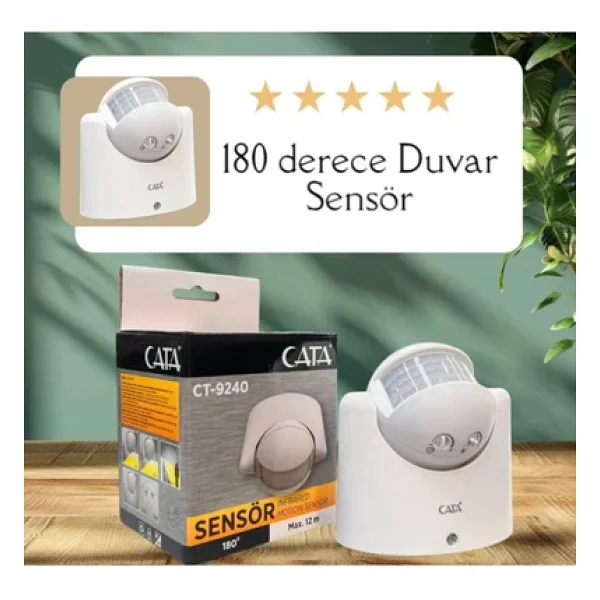 Cata Ct-9240 180 Derece Hareket Algılayıcı Sensör - Görsel 5