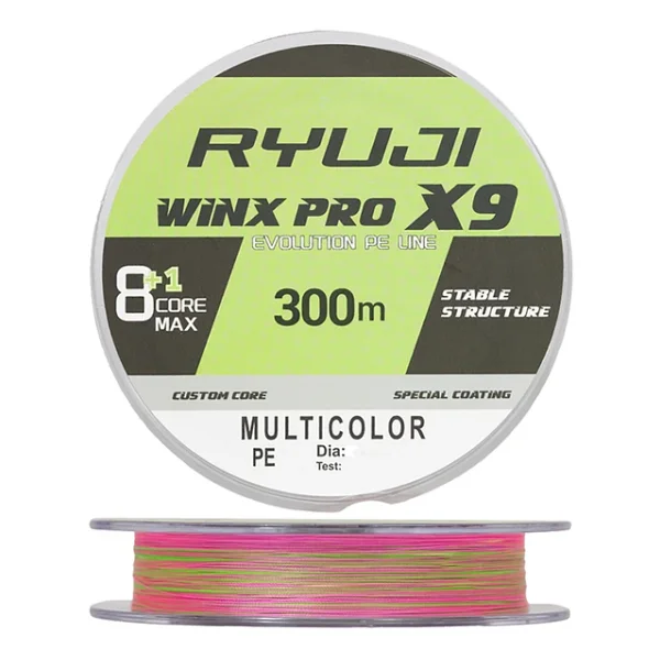 Ryuji Winx Pro 9x 300 M 0.12 Mm 8.6 Kg Multicolor İp Misina - Görsel 3