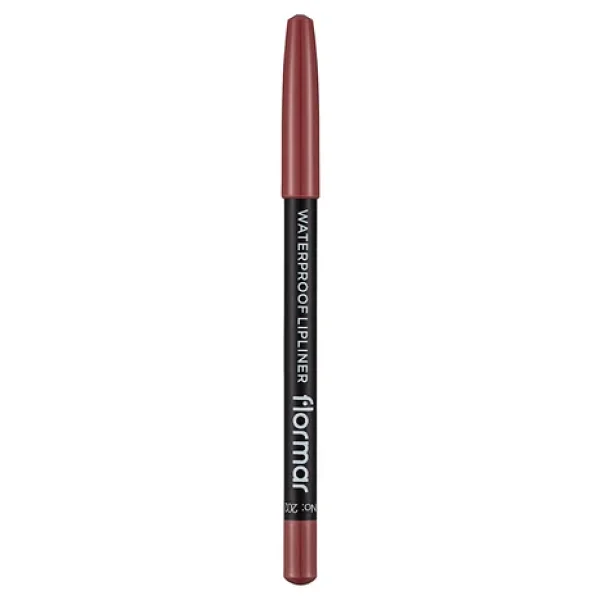 Flormar Waterproof Lipliner 202 Soft Pink Brown Dudak Kalemi - Görsel 4