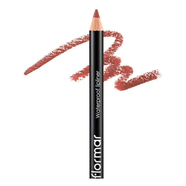 Flormar Waterproof Lipliner 202 Soft Pink Brown Dudak Kalemi - Görsel 5