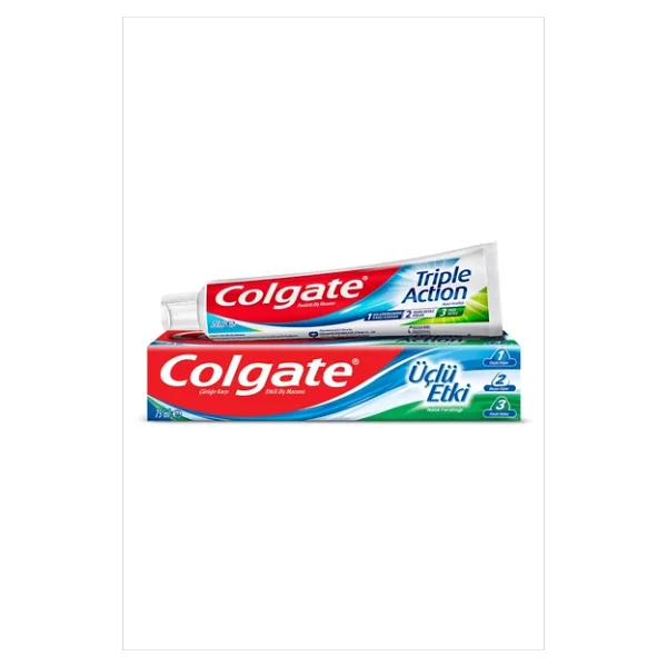 Colgate Üçlü Etki Beyazlatıcı 100 Ml 12 Adet Florürlü Diş Macunu - Görsel 4