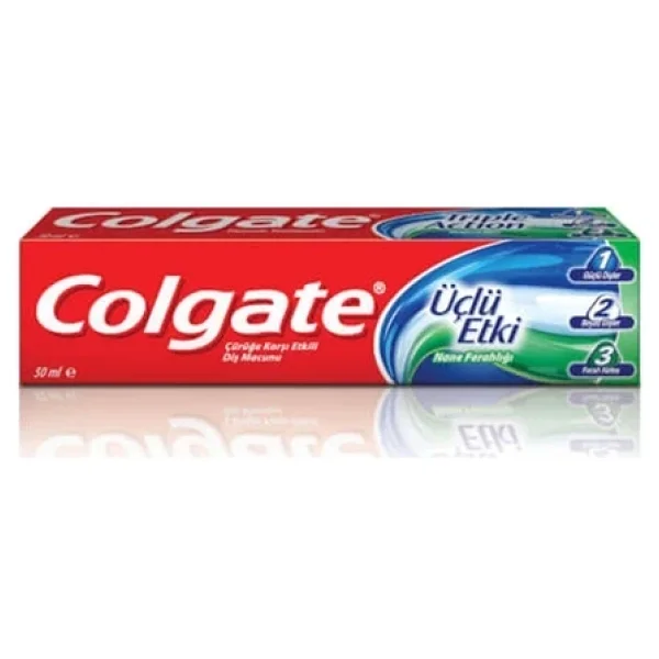 Colgate Üçlü Etki Beyazlatıcı 100 Ml 12 Adet Florürlü Diş Macunu - Görsel 5