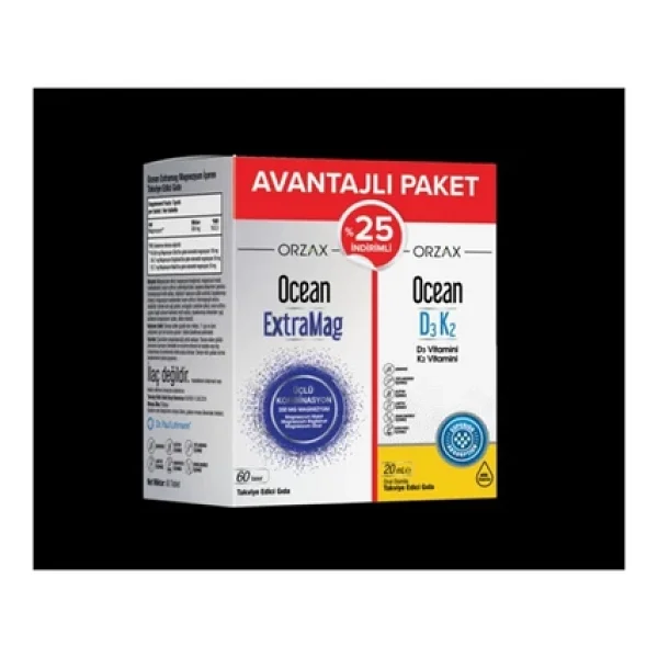 Ocean Yeni Yıl Hediyesi Extramag 60 Tablet + D3 K2 20 Ml Damla - Görsel 6
