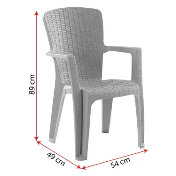 Evdemo Side 6 Kişilik Rattan Bahçe & Balkon Takımı - Görsel 5