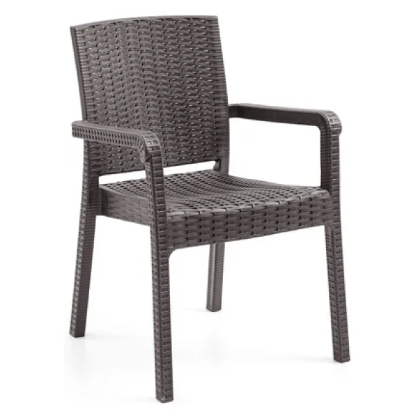 Evdemo King 4'lü Rattan Bahçe Sandalyesi - Görsel 4