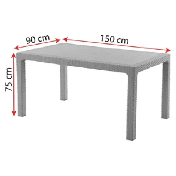 Evdemo Side 6 Kişilik Rattan Bahçe & Balkon Takımı - Görsel 4