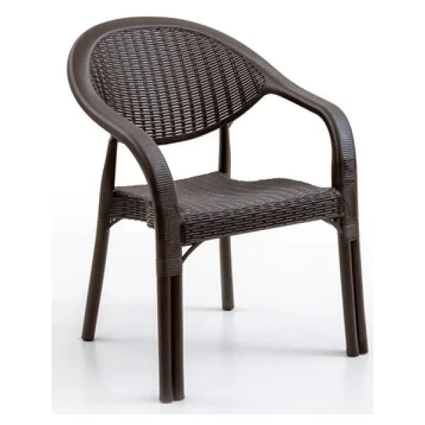 Evdemo Bamboo 4'lü Rattan Bahçe Sandalyesi - Görsel 3