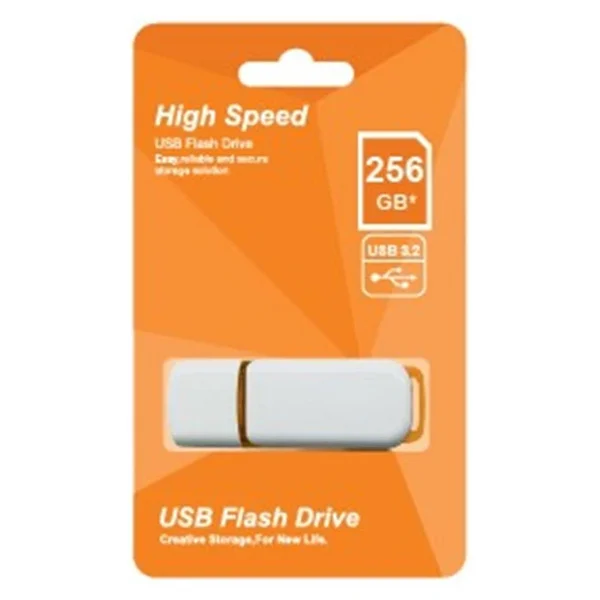 Elba 256gb Plastik Beyaz-Turuncu 3.2 USB Flash Bellek - Görsel 6