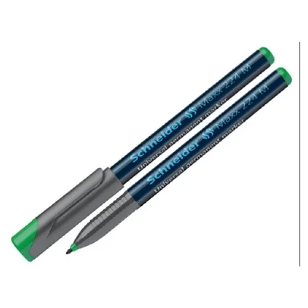 Schneider Asetat Kalemi Permanent M Seri 1 Mm Yeşil 224 Scp13 (10 Lu Paket) - Görsel 5